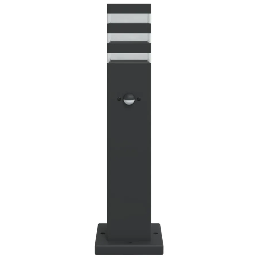 Lampadaire d'extérieur avec capteur noir 50 cm aluminium - 4