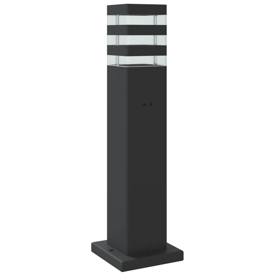 Lampadaire d'extérieur avec capteur noir 50 cm aluminium - 6