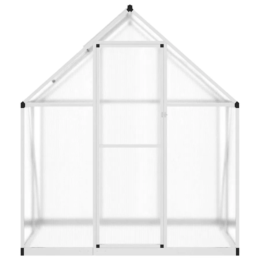 Serre avec cadre de base argent 169x114x195 cm aluminium - 3