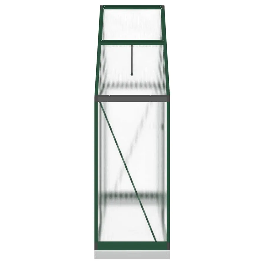 Serre avec cadre de base vert 169x58x202 cm aluminium - 4