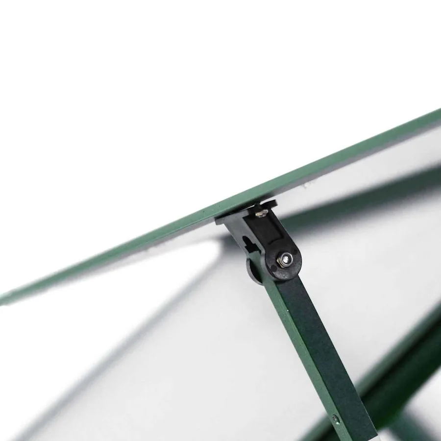 Serre avec cadre de base vert 169x169x195 cm aluminium - 9
