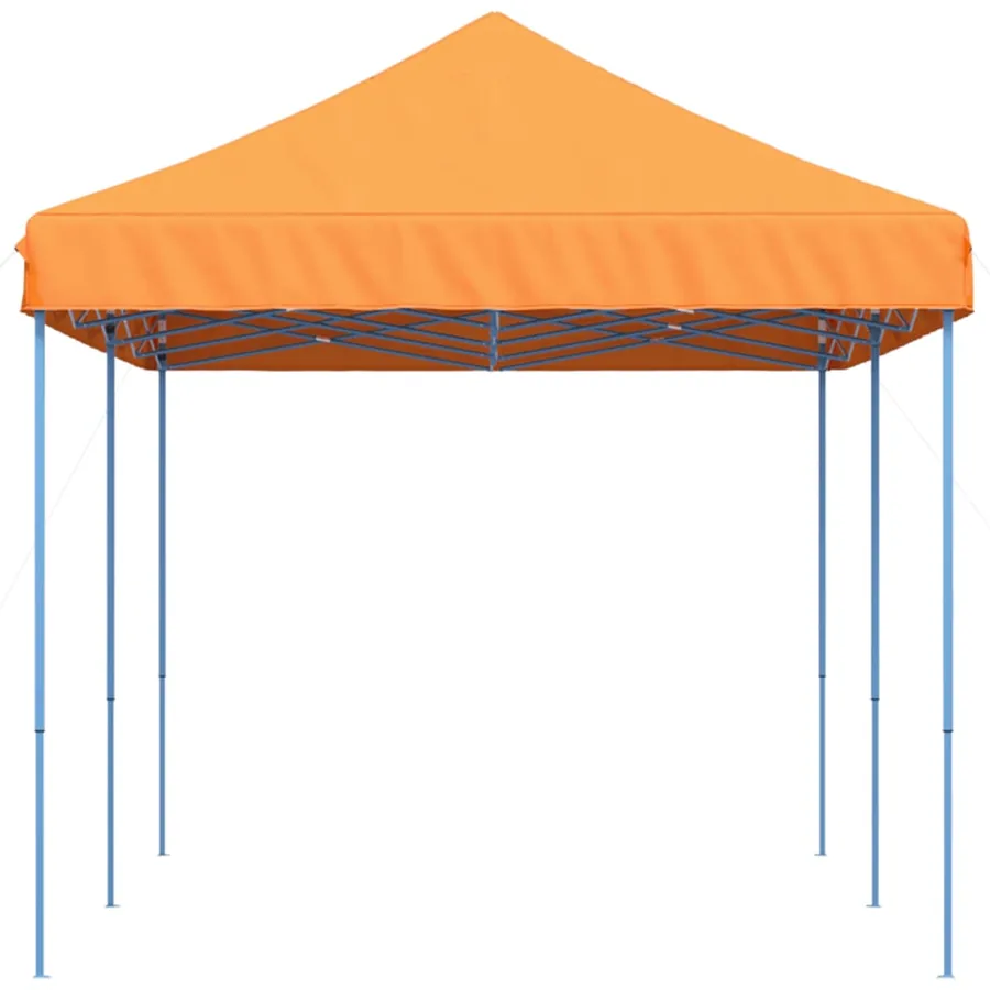 Tente de réception pliable escamotable orange 580x292x315 cm - 5