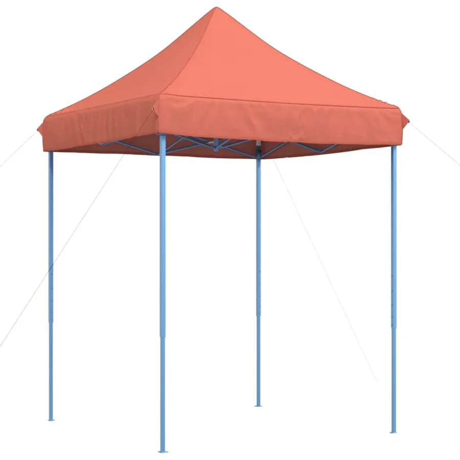 Tente réception pliable escamotable terre cuite 200x200x306 cm - 2