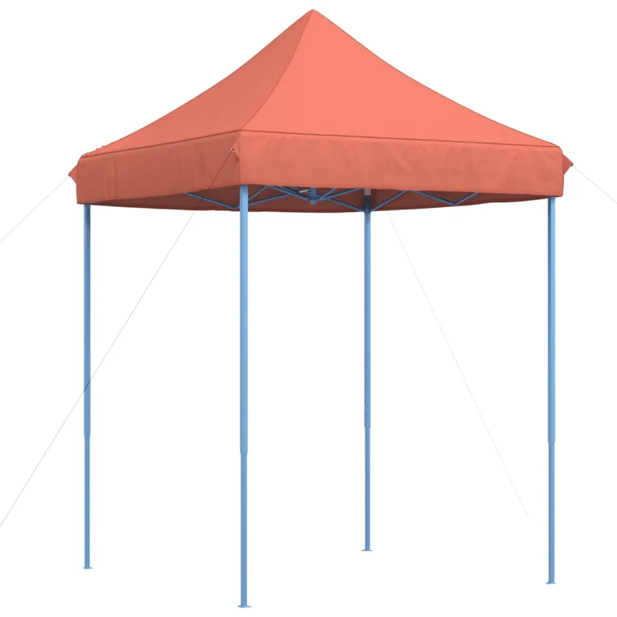 Tente réception pliable escamotable terre cuite 200x200x306 cm - 5