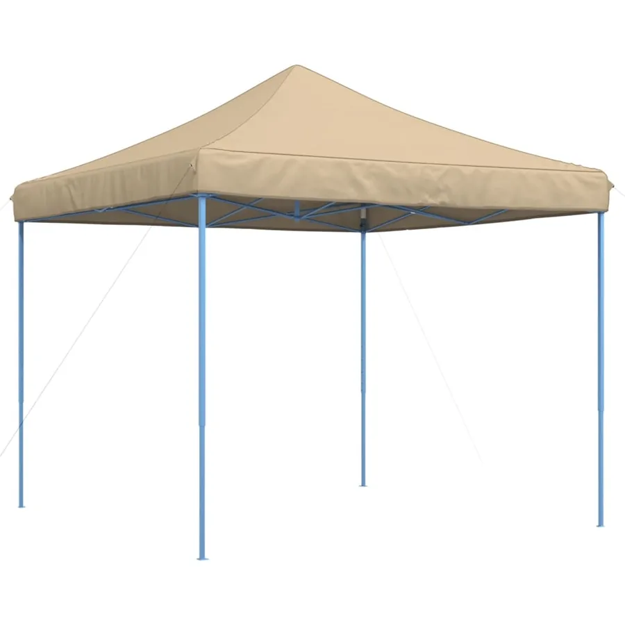 Tente de réception pliable escamotable beige 292x292x315 cm - 2
