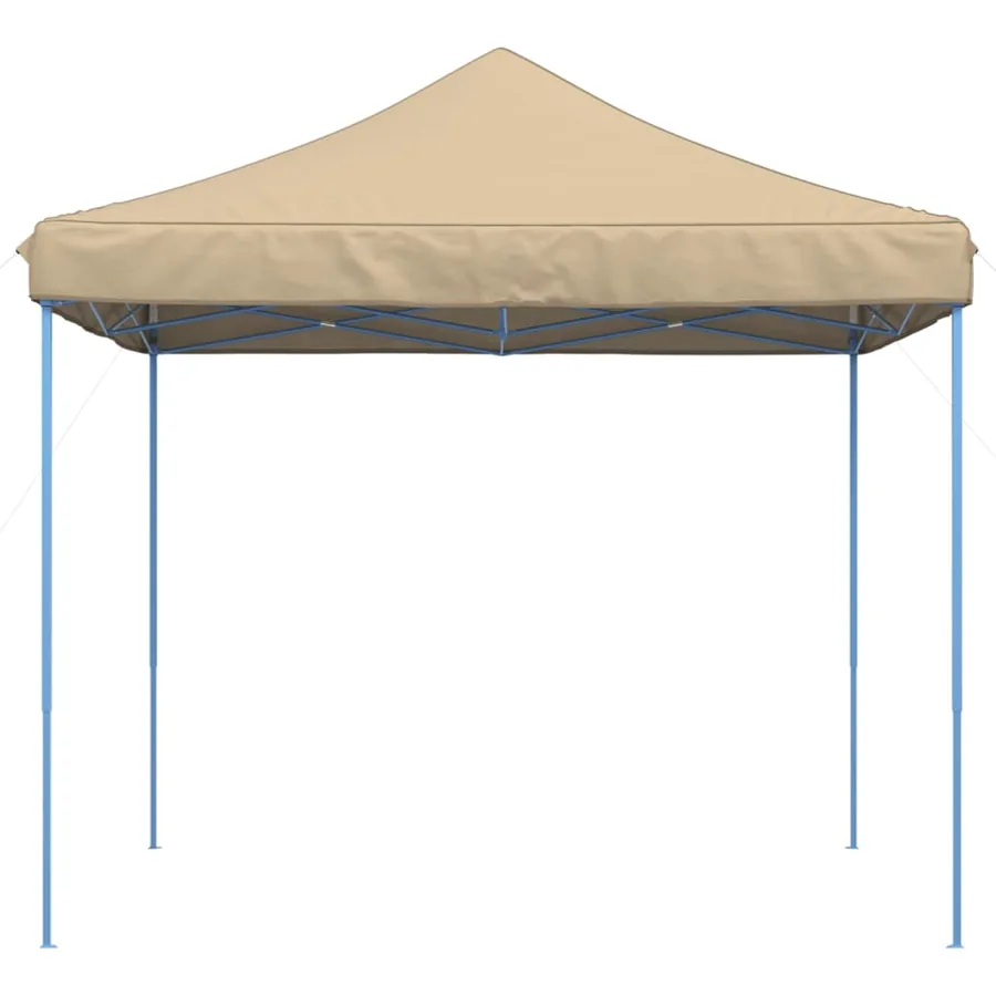 Tente de réception pliable escamotable beige 292x292x315 cm - 3