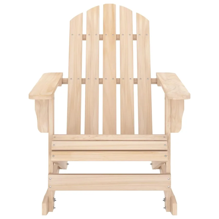 Chaise de jardin Adirondack avec pouf bois de sapin solide vert - 10