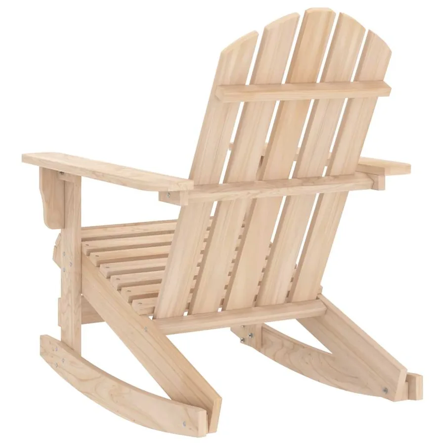 Chaise de jardin Adirondack avec pouf bois de sapin solide vert - 12