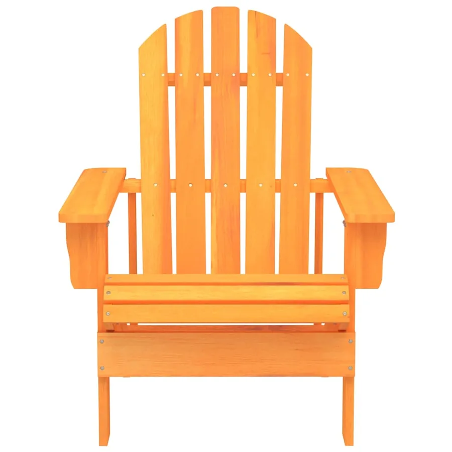 Chaise de jardin Adirondack avec pouf bois de sapin solide vert - 16
