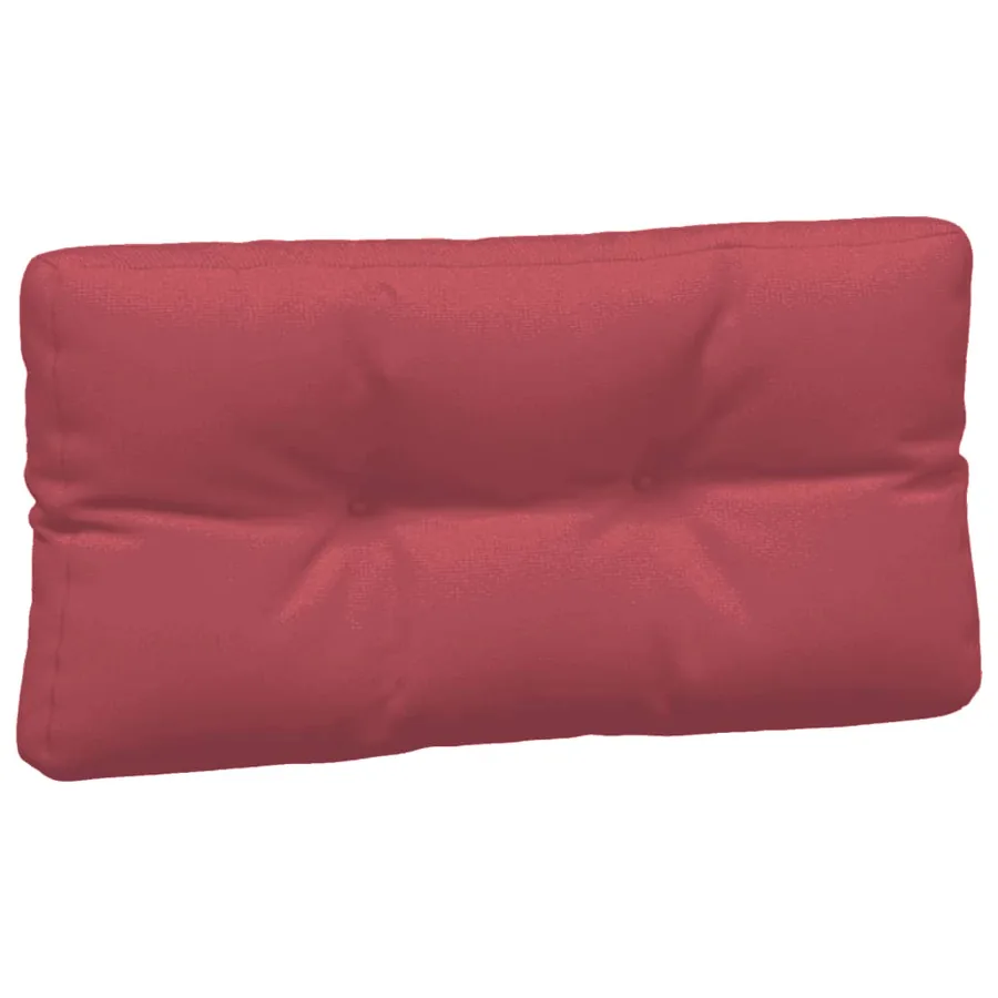 Coussins de palette lot de 7 rouge bordeaux tissu - 5