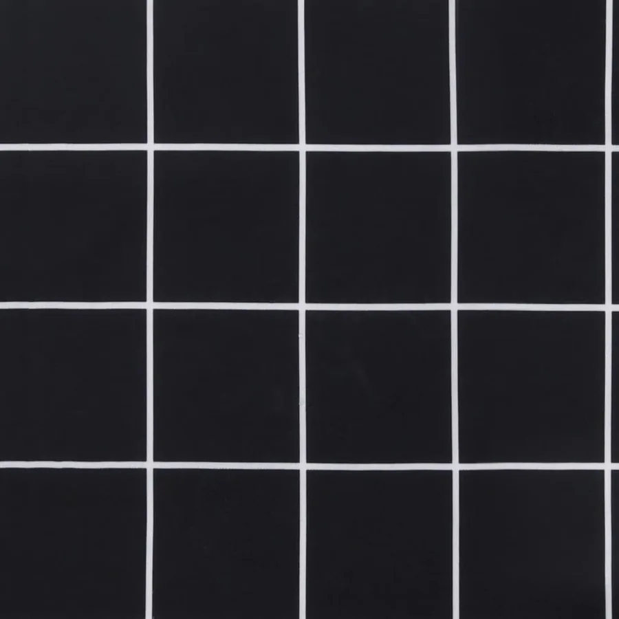 Coussins de chaise à dossier bas lot de 4 motif à carreaux noir - 9