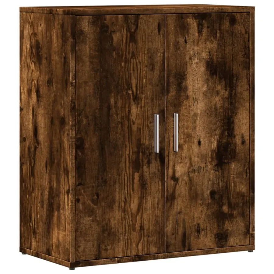 Buffets 2 pcs chêne fumé 60x31x70 cm bois d'ingénierie - 4