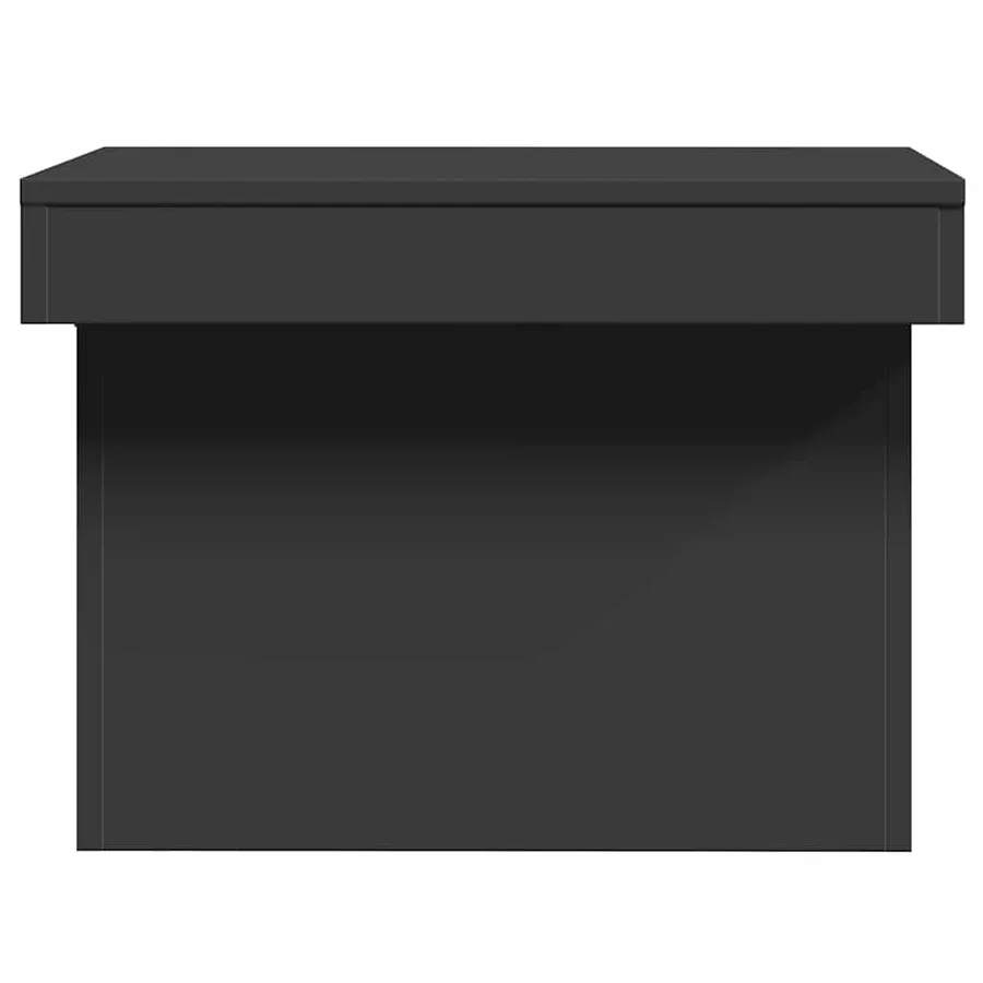 Table basse noir 100x55x40 cm bois d'ingénierie - 6