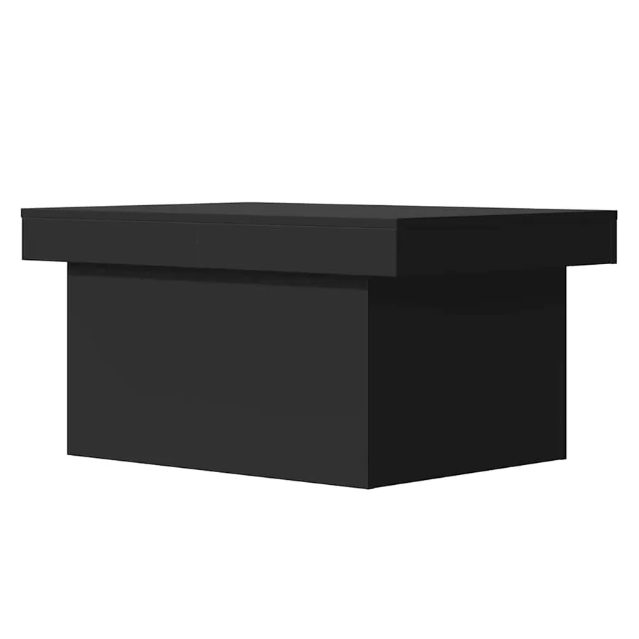 Table basse noir 100x55x40 cm bois d'ingénierie - 7