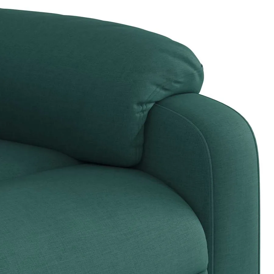 Fauteuil de massage inclinable Vert foncé Tissu - 10