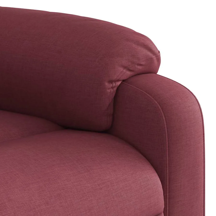 Fauteuil de massage inclinable Rouge bordeaux Tissu - 9