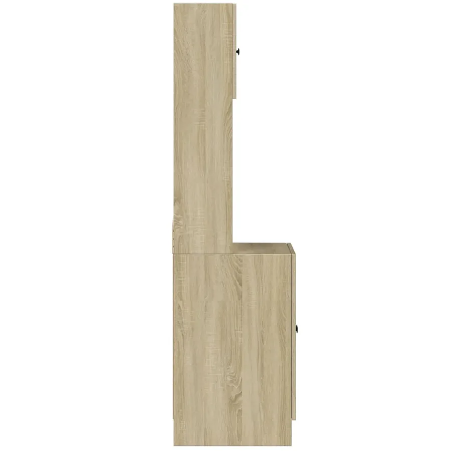 Armoire de cuisine chêne sonoma 60x50x180 cm bois d'ingénierie - 5