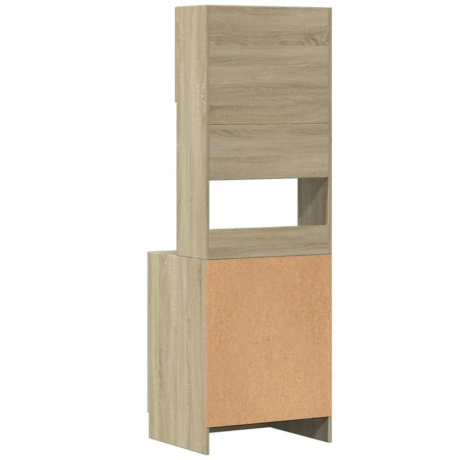 Armoire de cuisine chêne sonoma 60x50x180 cm bois d'ingénierie - 6