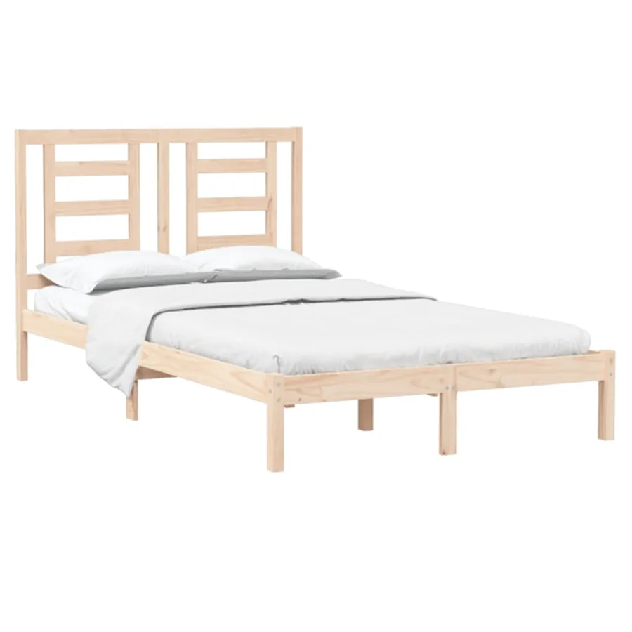 Cadre de lit sans matelas 120x200 cm bois de pin massif - 3