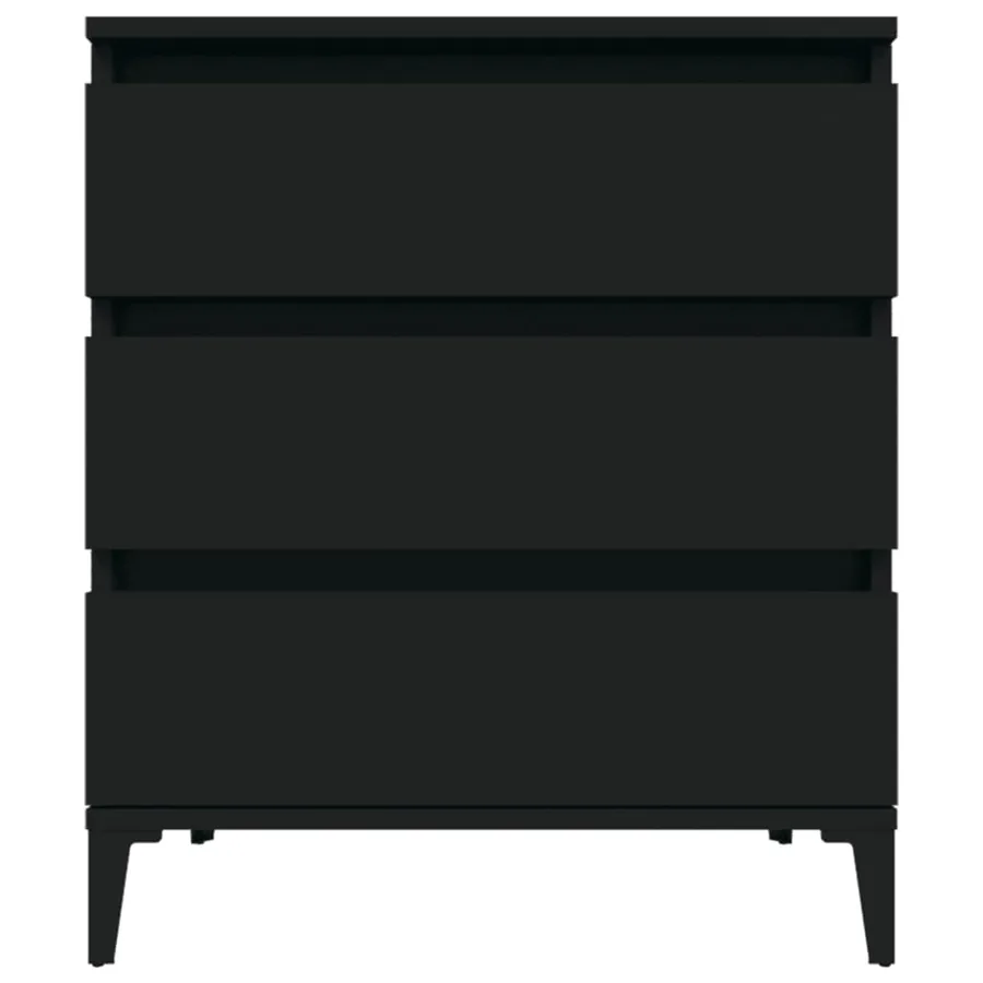 Buffet Noir 60x35x70 cm Bois d'ingénierie - 5