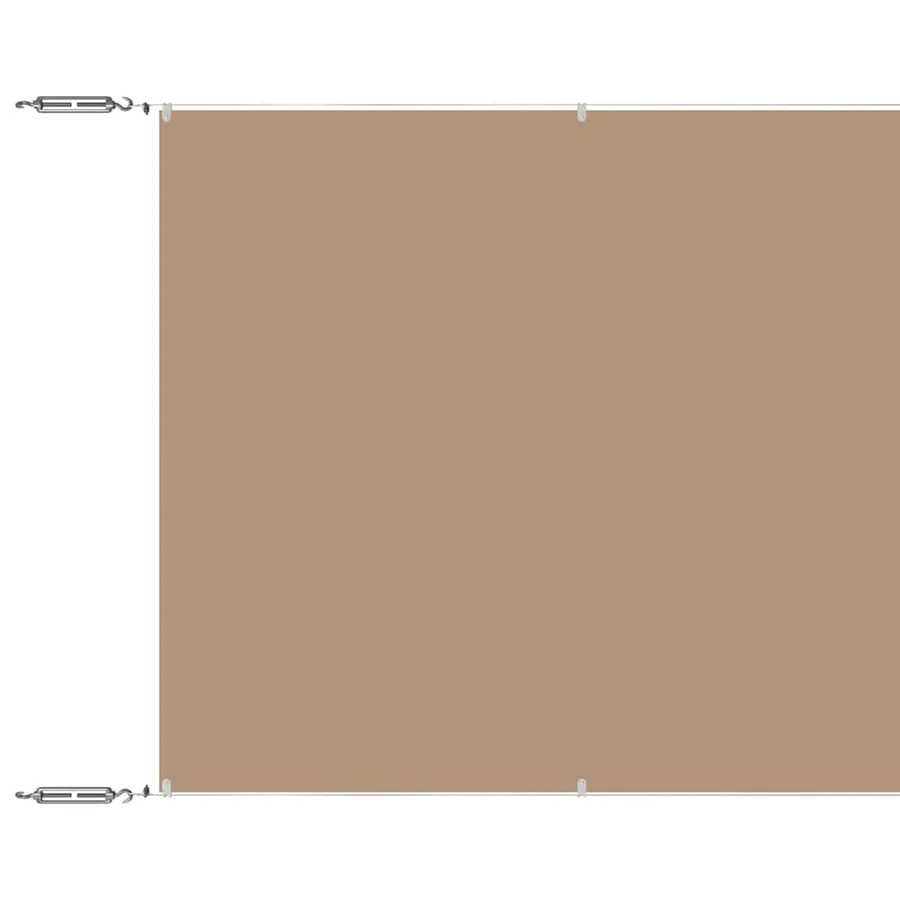 Auvent vertical Taupe 140x600 cm Tissu oxford - 2
