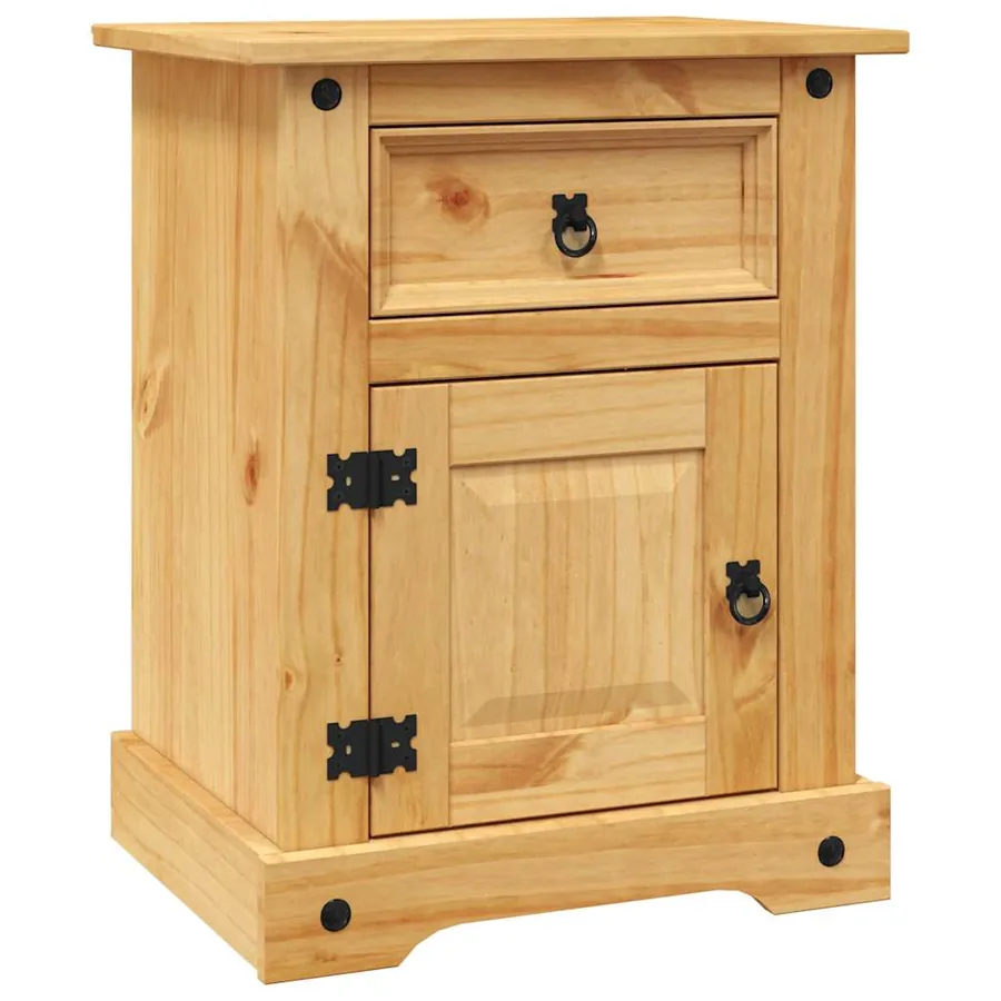 Table de chevet Gamme Corona pin mexicain 53x39x66 cm - 2