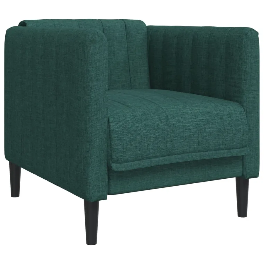Ensemble de canapés 3 pcs vert foncé tissu - 4