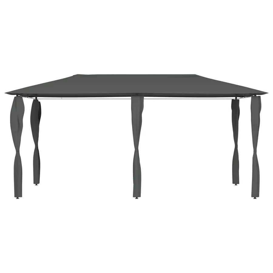 Belvédère avec revêtement de poteaux 2,98x5,3x2,59 m 160 g/m² - 2