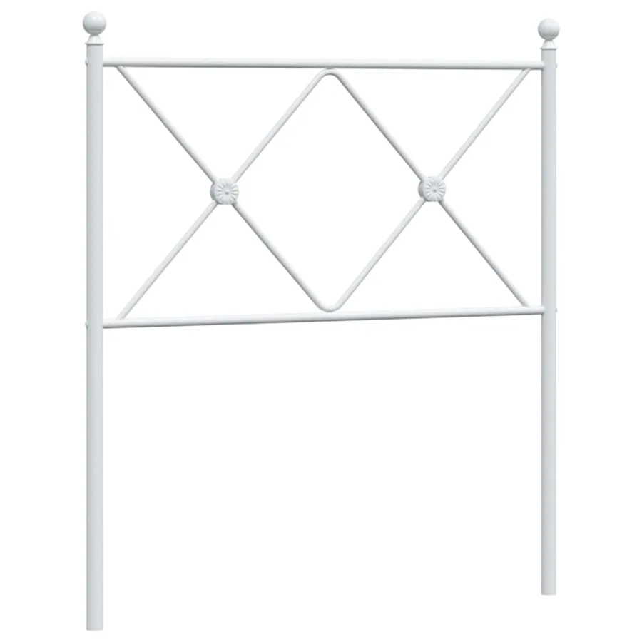 Tête de lit de remplacement métal blanc 80 cm - 2