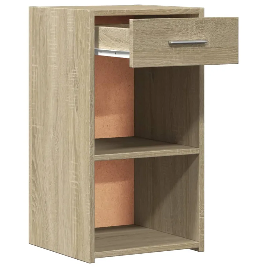 Tables de chevet 2 pcs chêne sonoma 35x34x65 cm bois ingénierie - 5