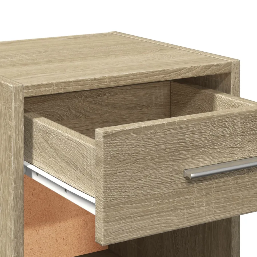 Tables de chevet 2 pcs chêne sonoma 35x34x65 cm bois ingénierie - 9