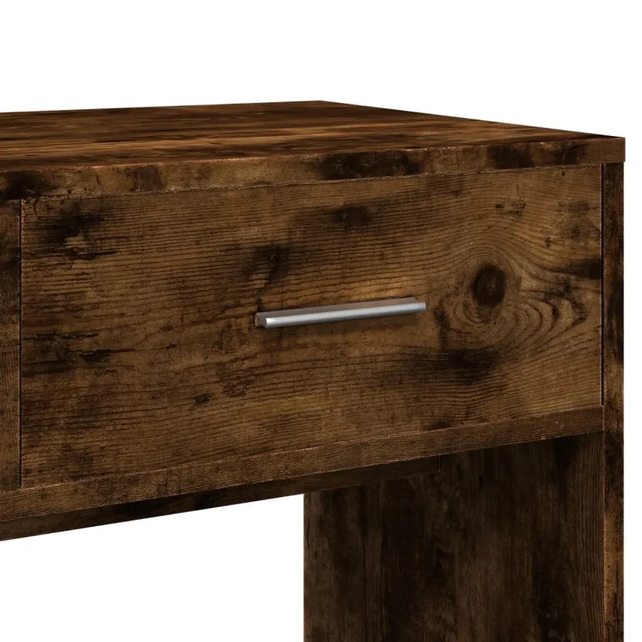 Ensemble de coiffeuse 3 pcs chêne fumé bois d'ingénierie - 9