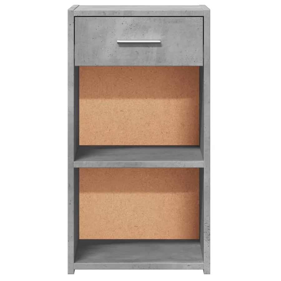 Tables de chevet 2 pcs gris béton 35x34x65 cm bois ingénierie - 6