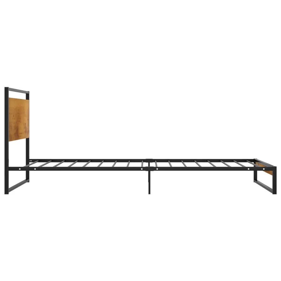 Cadre de lit sans matelas métal 90x200 cm - 4