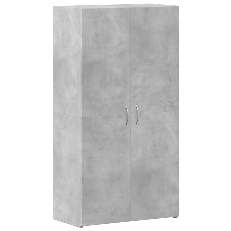 Armoire de classement gris béton 60x32x115 cm bois d'ingénierie - 2