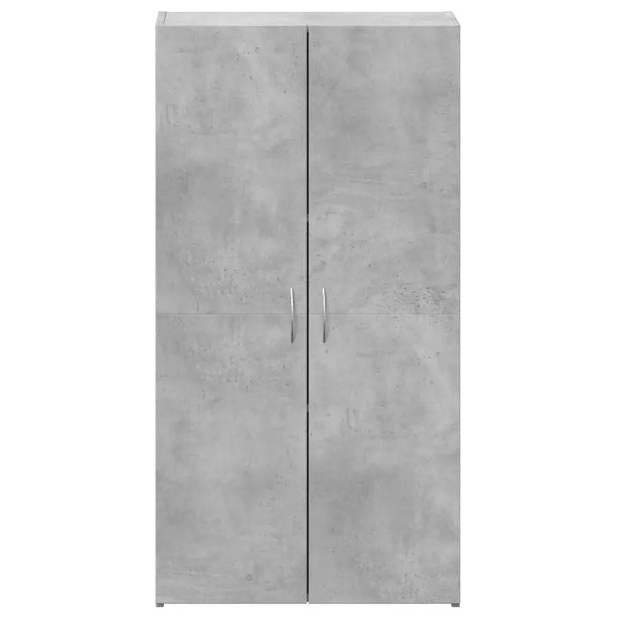 Armoire de classement gris béton 60x32x115 cm bois d'ingénierie - 4