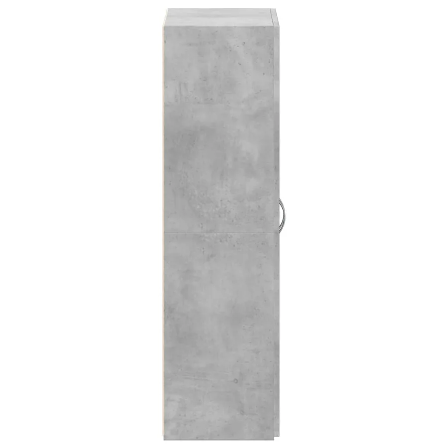 Armoire de classement gris béton 60x32x115 cm bois d'ingénierie - 5