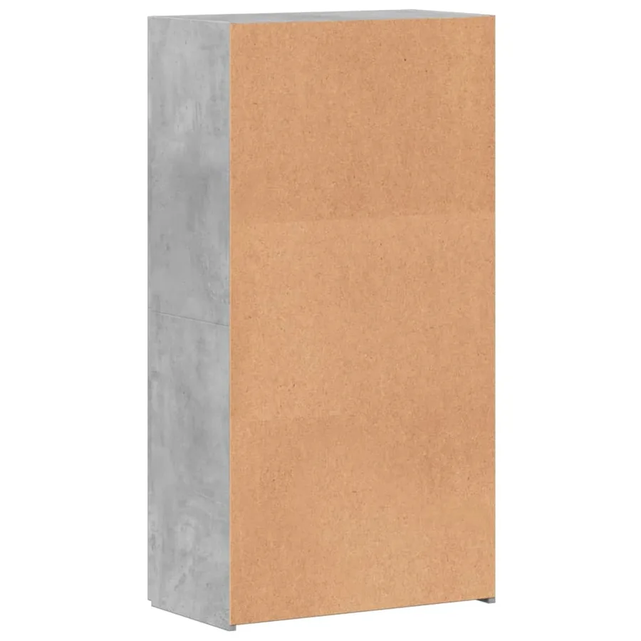 Armoire de classement gris béton 60x32x115 cm bois d'ingénierie - 6