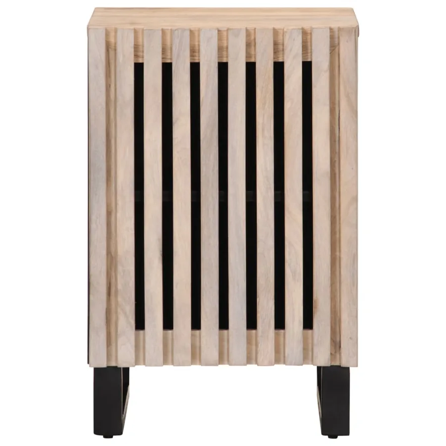 Armoire de salle de bain 38x34x58 cm bois massif de manguier - 2