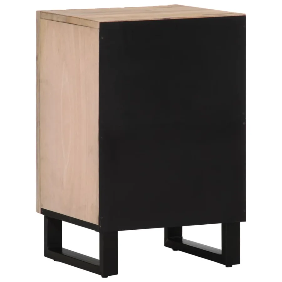 Armoire de salle de bain 38x34x58 cm bois massif de manguier - 4