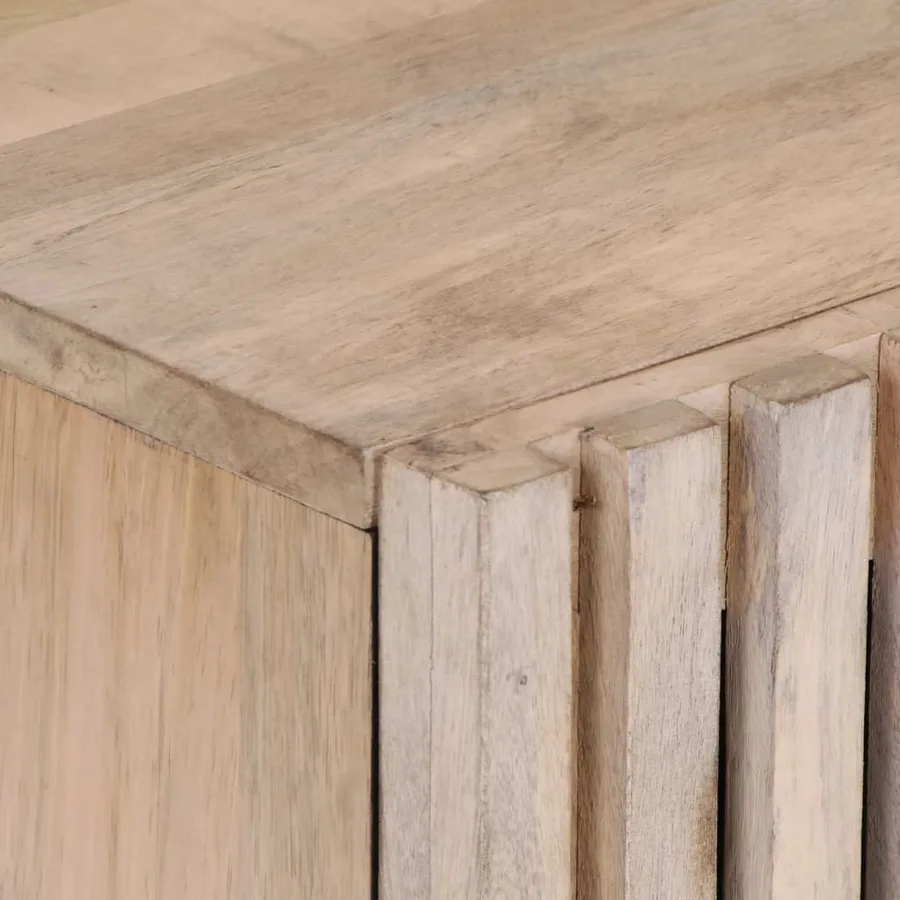 Armoire de salle de bain 38x34x58 cm bois massif de manguier - 7