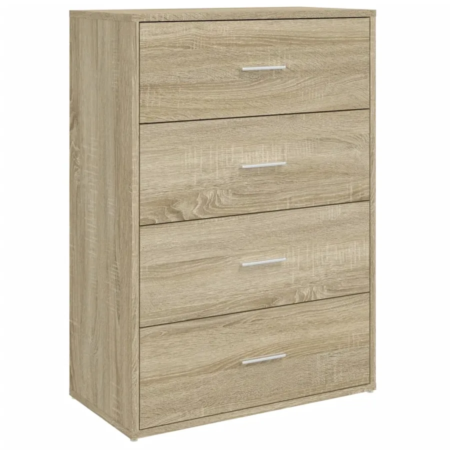 Buffet chêne sonoma 60x31x84 cm bois d'ingénierie - 2