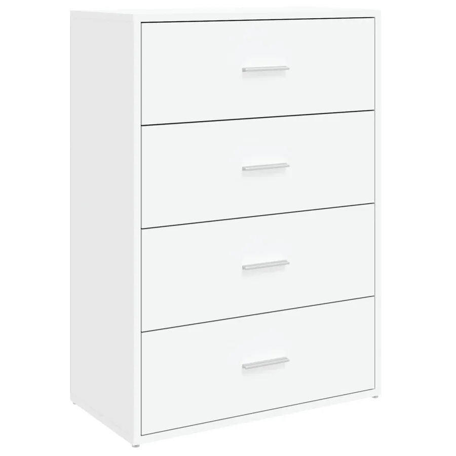 Buffets 2 pcs blanc 60x31x84 cm bois d'ingénierie - 4