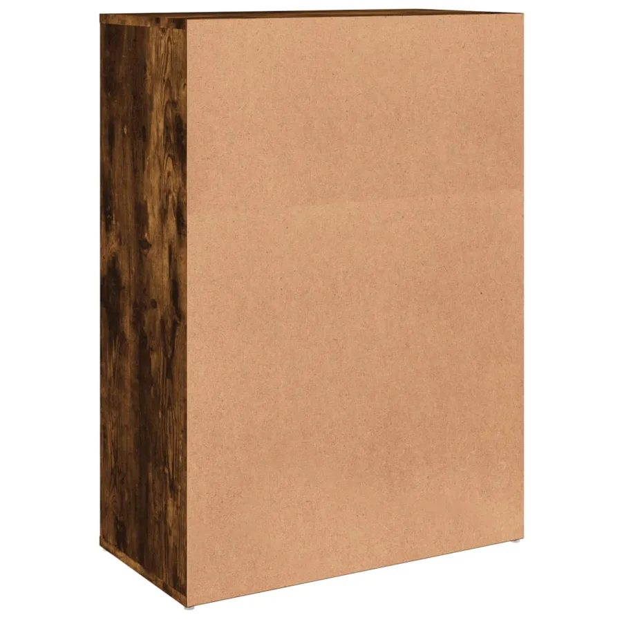 Buffet chêne fumé 60x31x84 cm bois d'ingénierie - 7