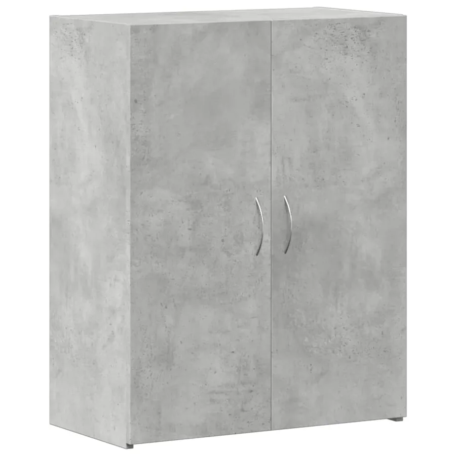 Armoire de classement gris béton bois d'ingénierie - 2
