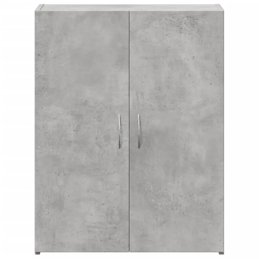Armoire de classement gris béton bois d'ingénierie - 4
