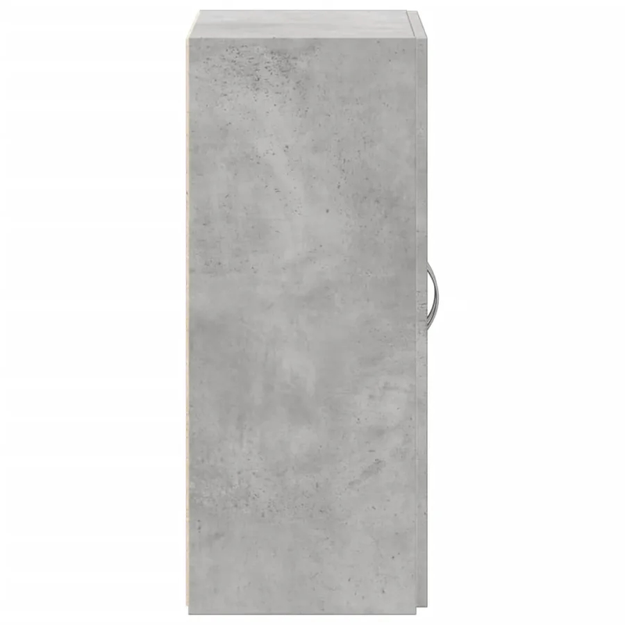 Armoire de classement gris béton bois d'ingénierie - 5