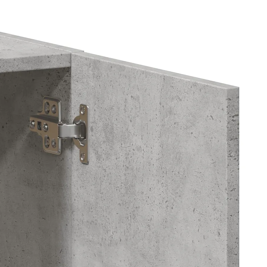 Armoire de classement gris béton bois d'ingénierie - 8