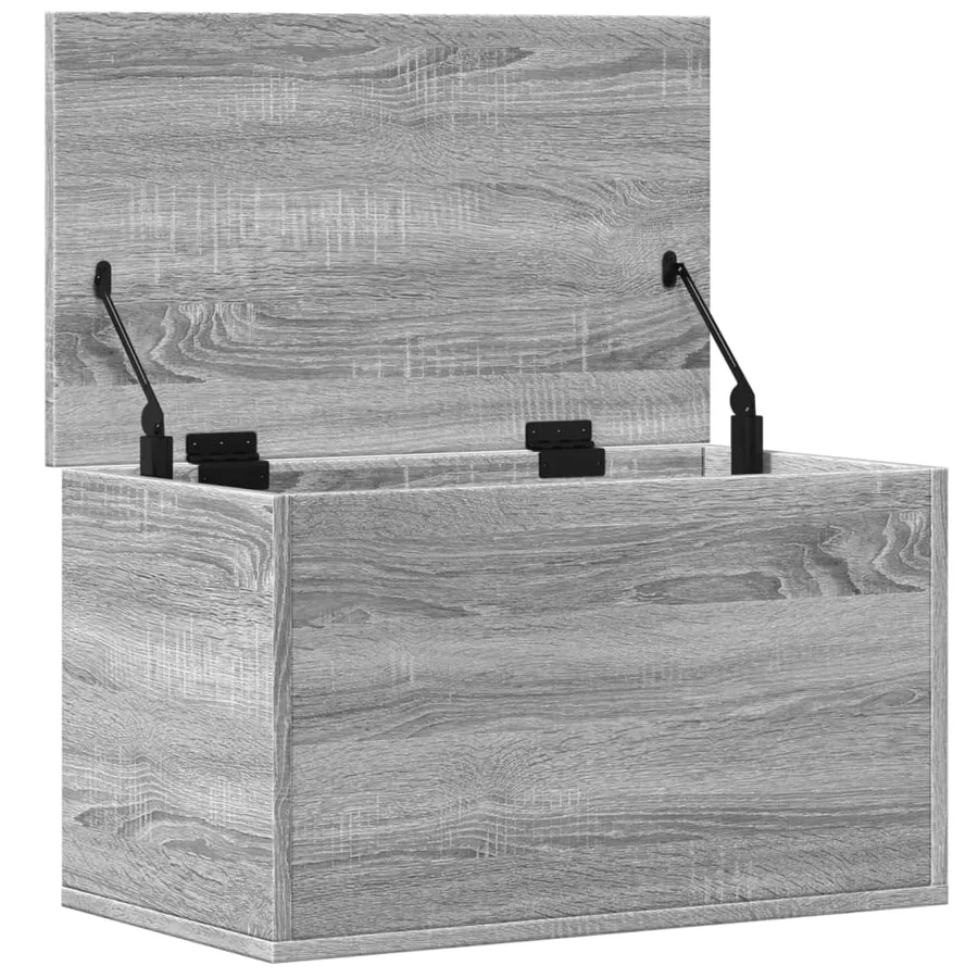 Boîte de rangement sonoma gris 60x35x35 cm bois d'ingénierie - 7