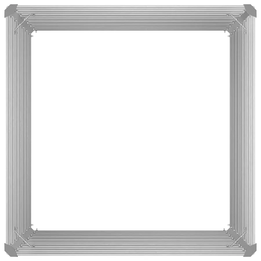 Jardinière 100x100x77 cm Acier galvanisé Gris - 9